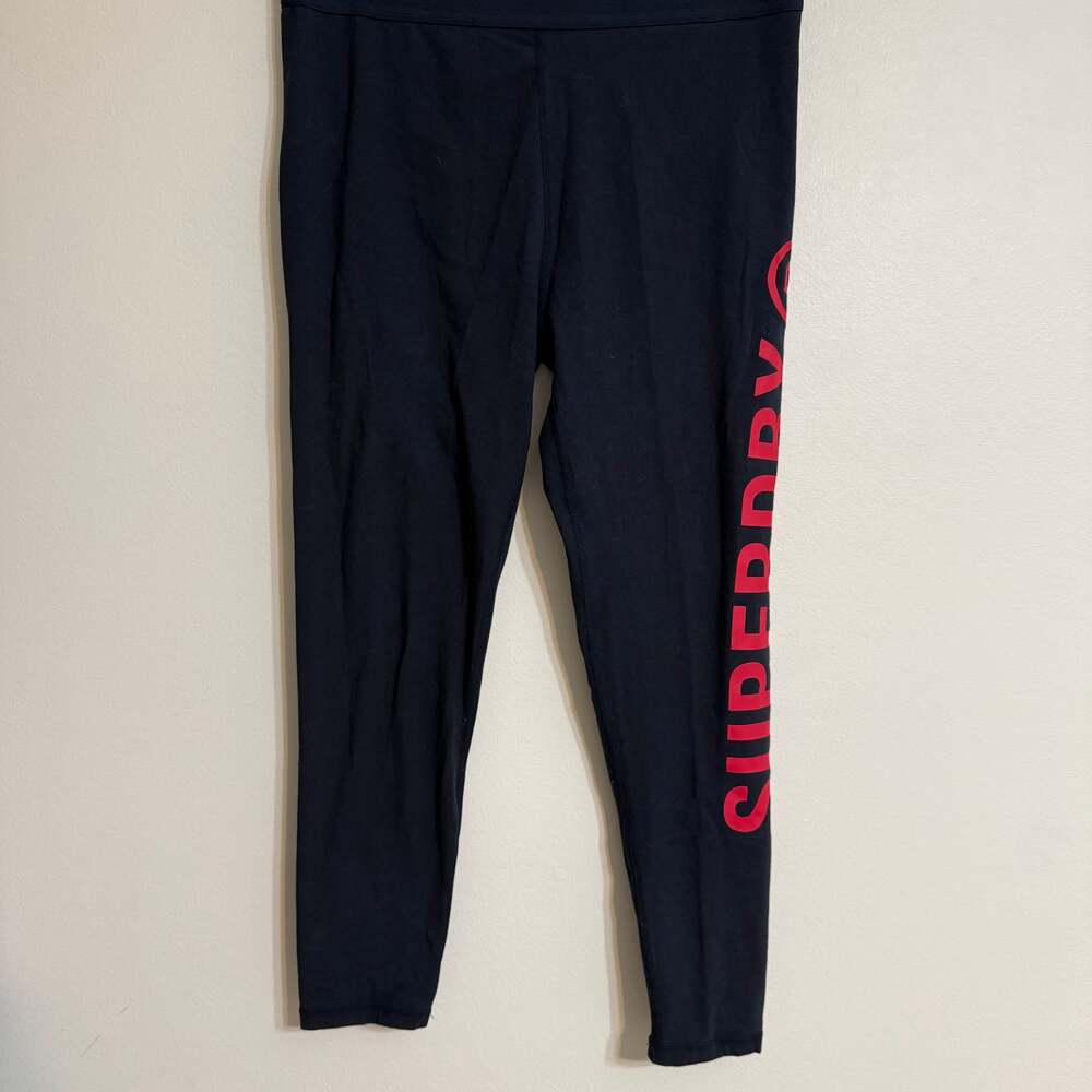 Superdry Women's Bold Logo Leggings in Eclipse‎ Navy